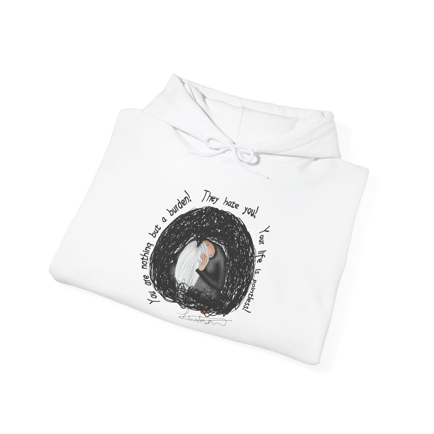 Hoodie – Gemütlicher Mondkatze „Sie waren echt“ Pullover