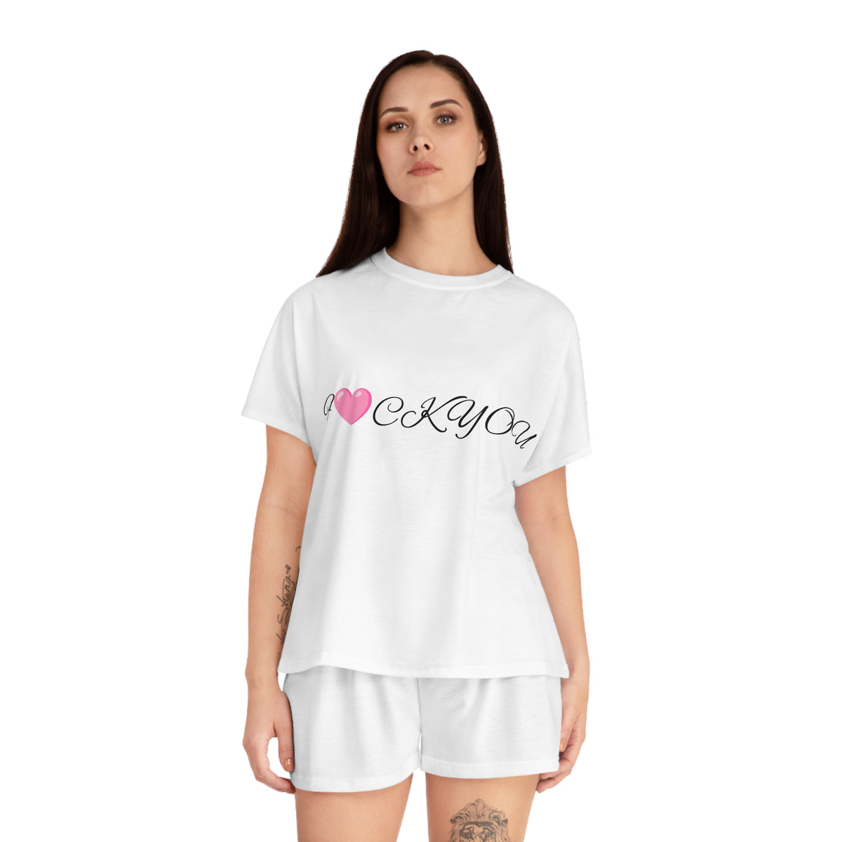 F U Women's All-Over Print Pajama Set