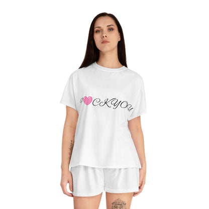 F U Women's All-Over Print Pajama Set