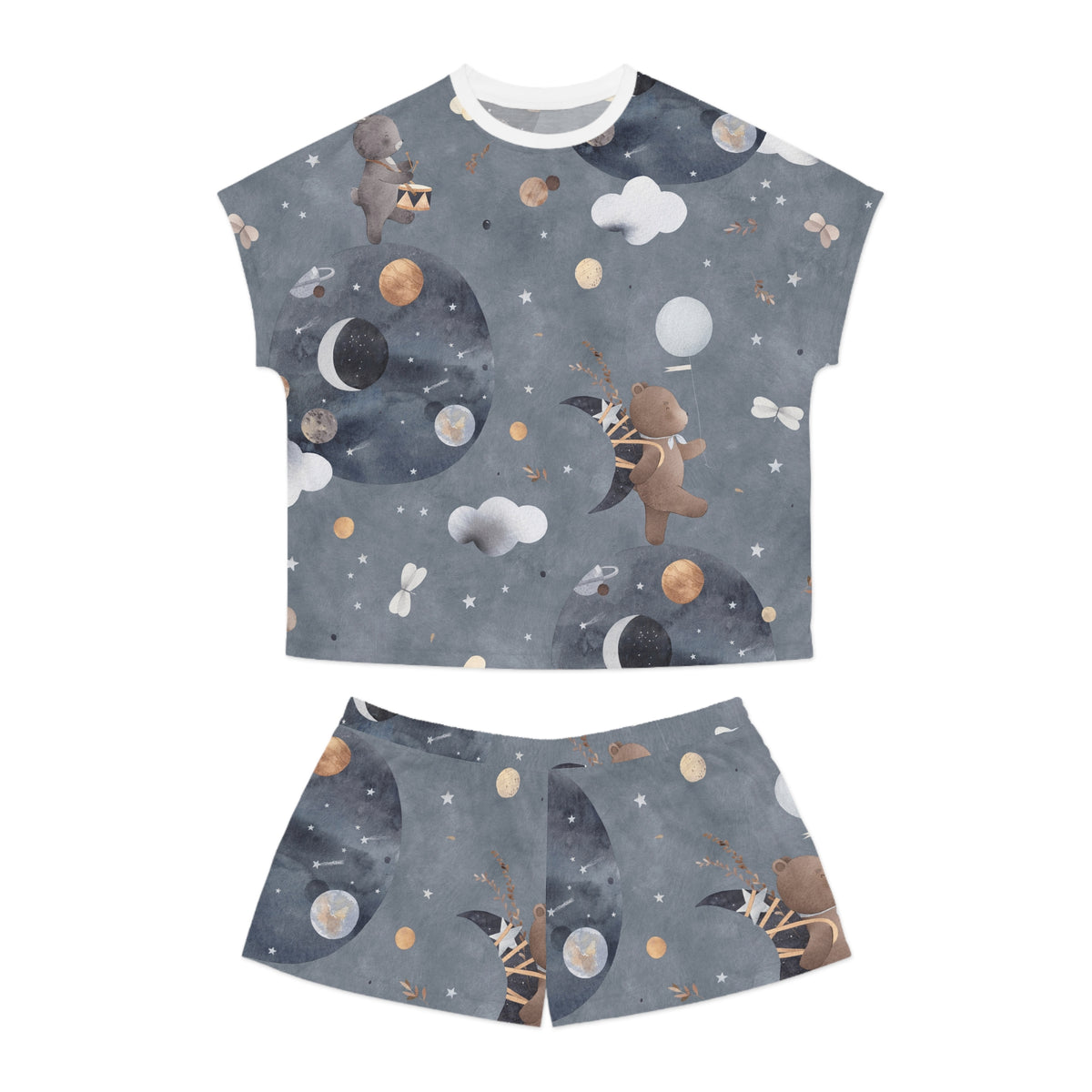 Space Women's All-Over Print Pajama Set