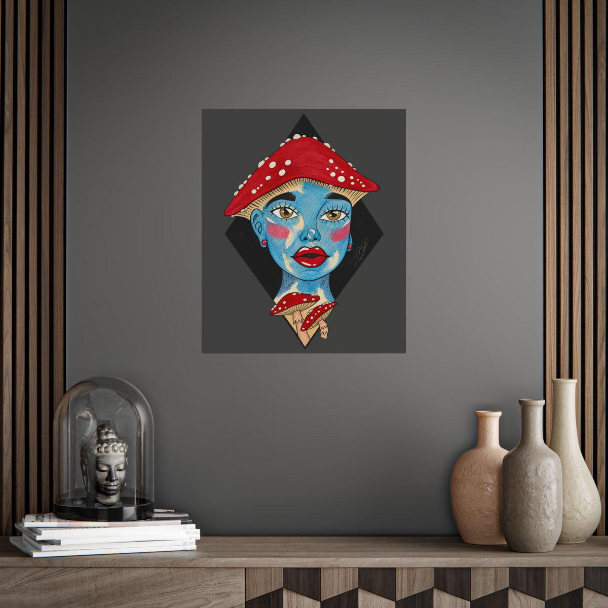 Shroom Girl Unframed Art Poster
