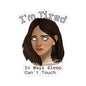 I'm Tired Moody Girl Kiss-Cut Sticker