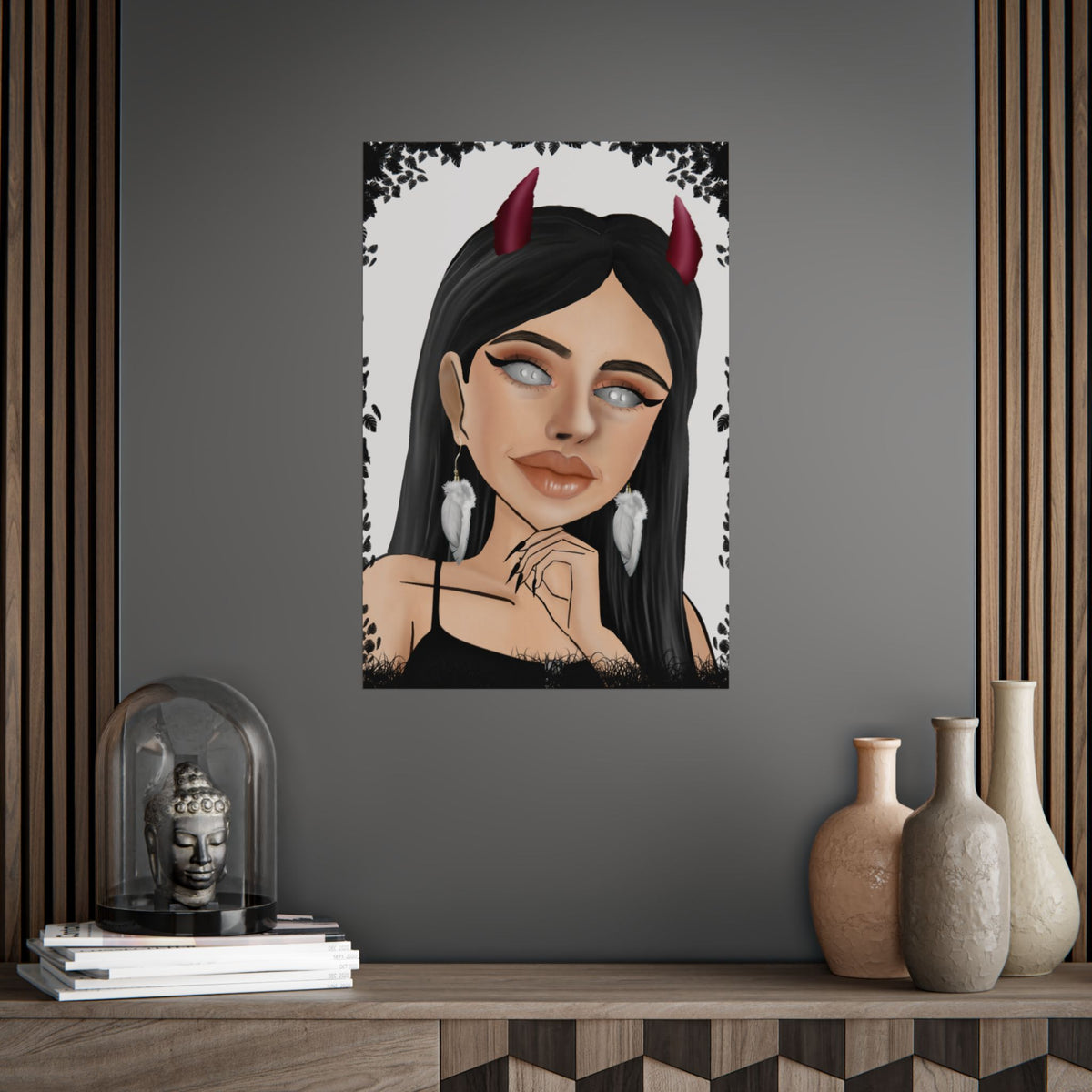 Devil Girl Art Poster