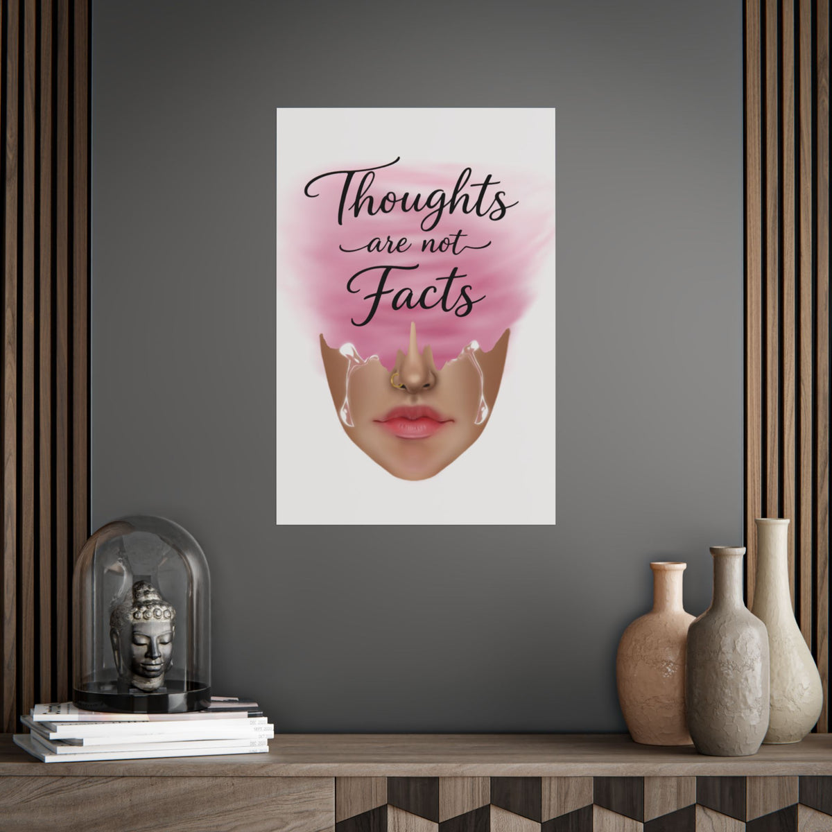 Thoughts Are Not Facts Unframed Poster