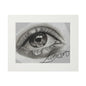 Crying Eye Fine Art Print with Paper Mat Frame