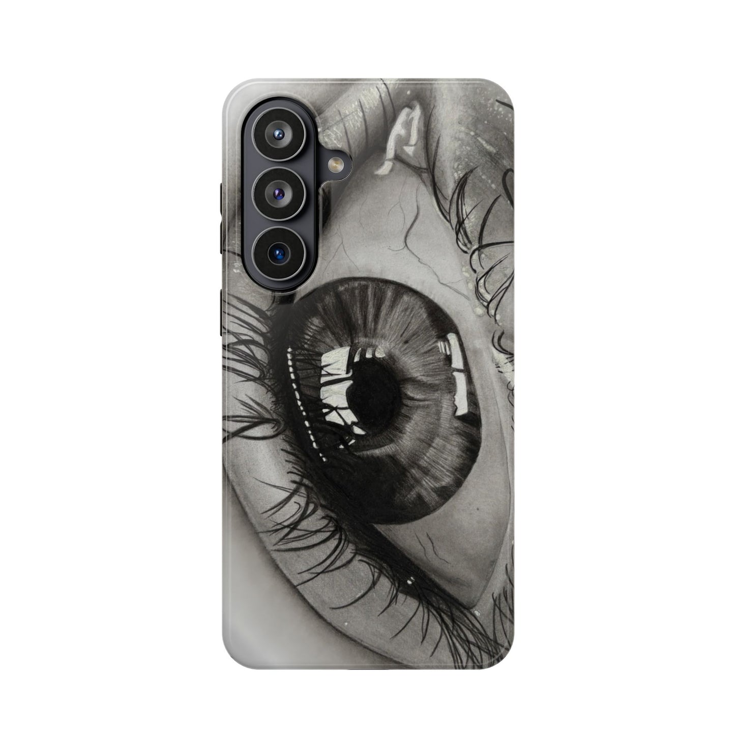 Augen-Illustration Magnetische Stoßfeste Handyhülle