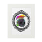 Mushroom Skull Fine Art Print with Paper Mat Frame