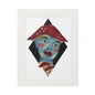 Mushroom Girl Fine Art Print with Paper Mat Frame