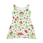 Mushroom Frog All-Over Print Skater Dress