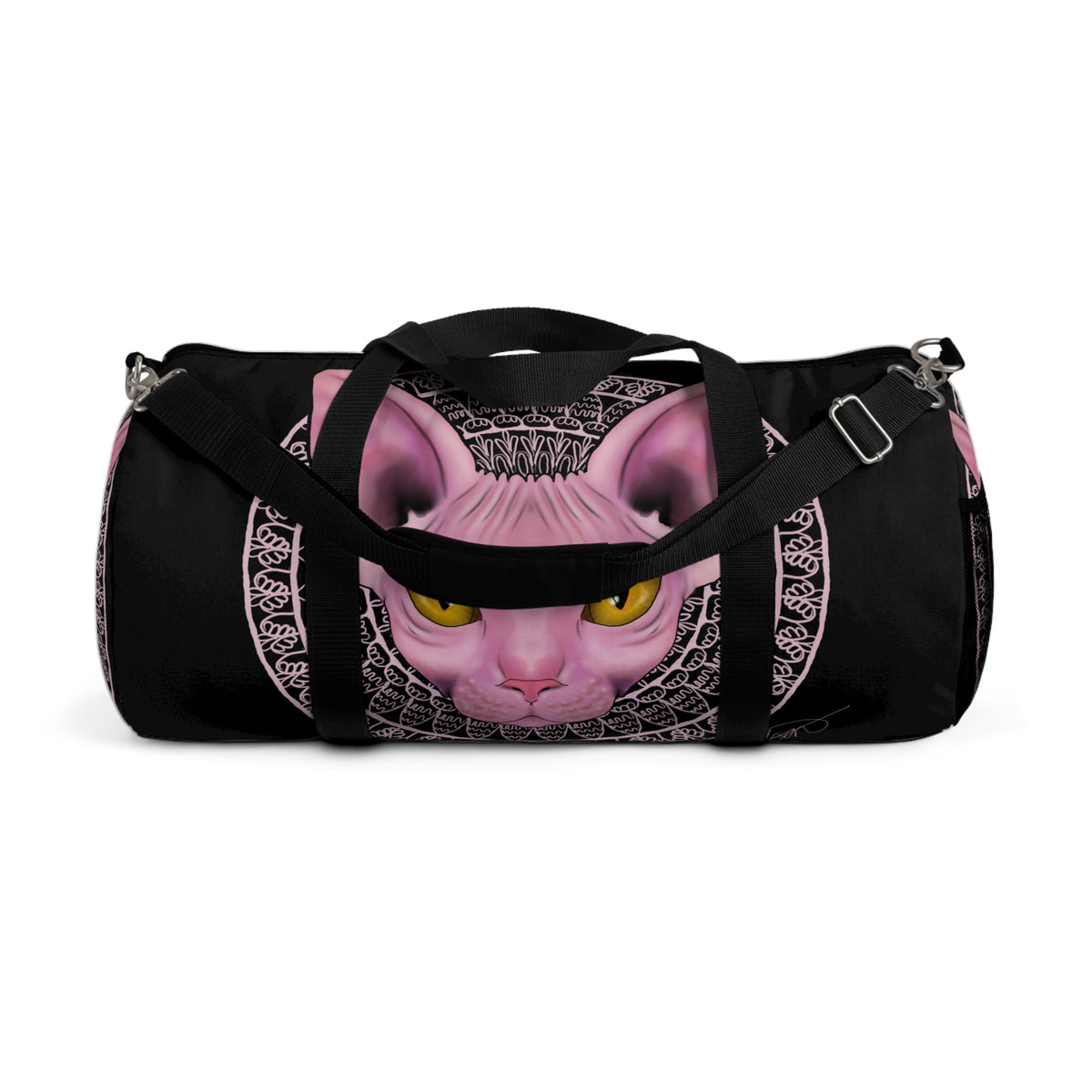 Three-Eyed Cat Duffel Bag