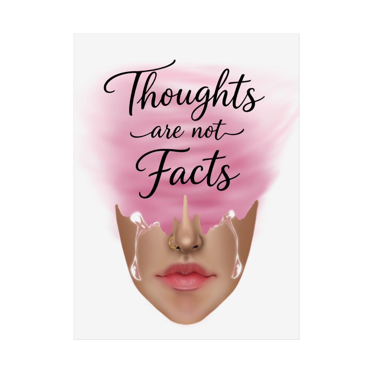 Thoughts Are Not Facts Unframed Poster