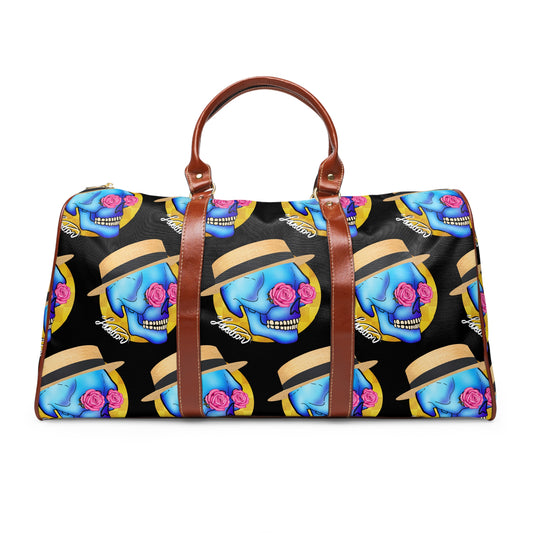 Day of the Dead Skull Waterproof Travel Bag – Floral Hat Duffle