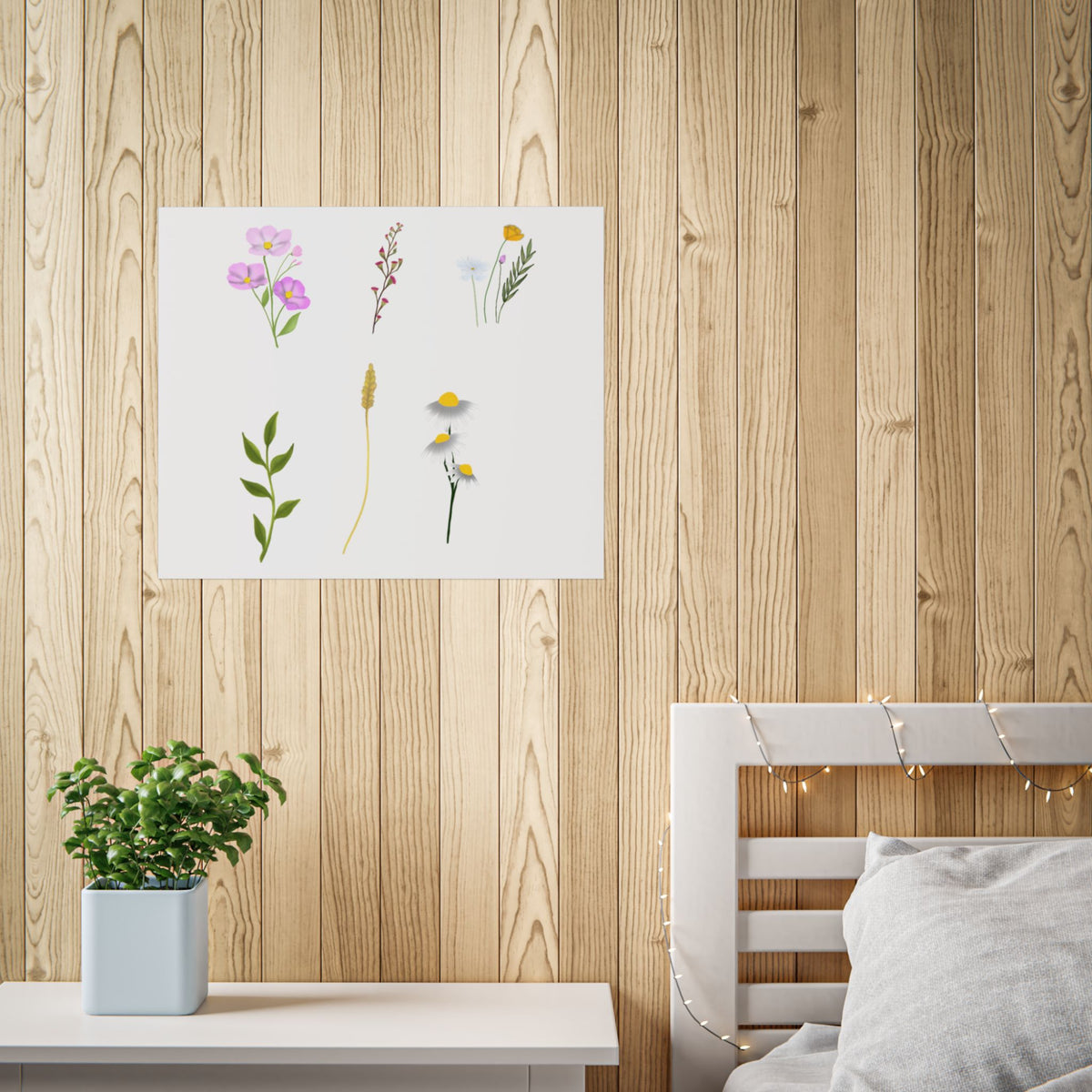 Botanical Wildflower Unframed Poster