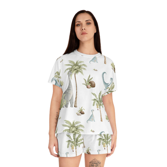 Dino Women's All-Over Print Pajama Set
