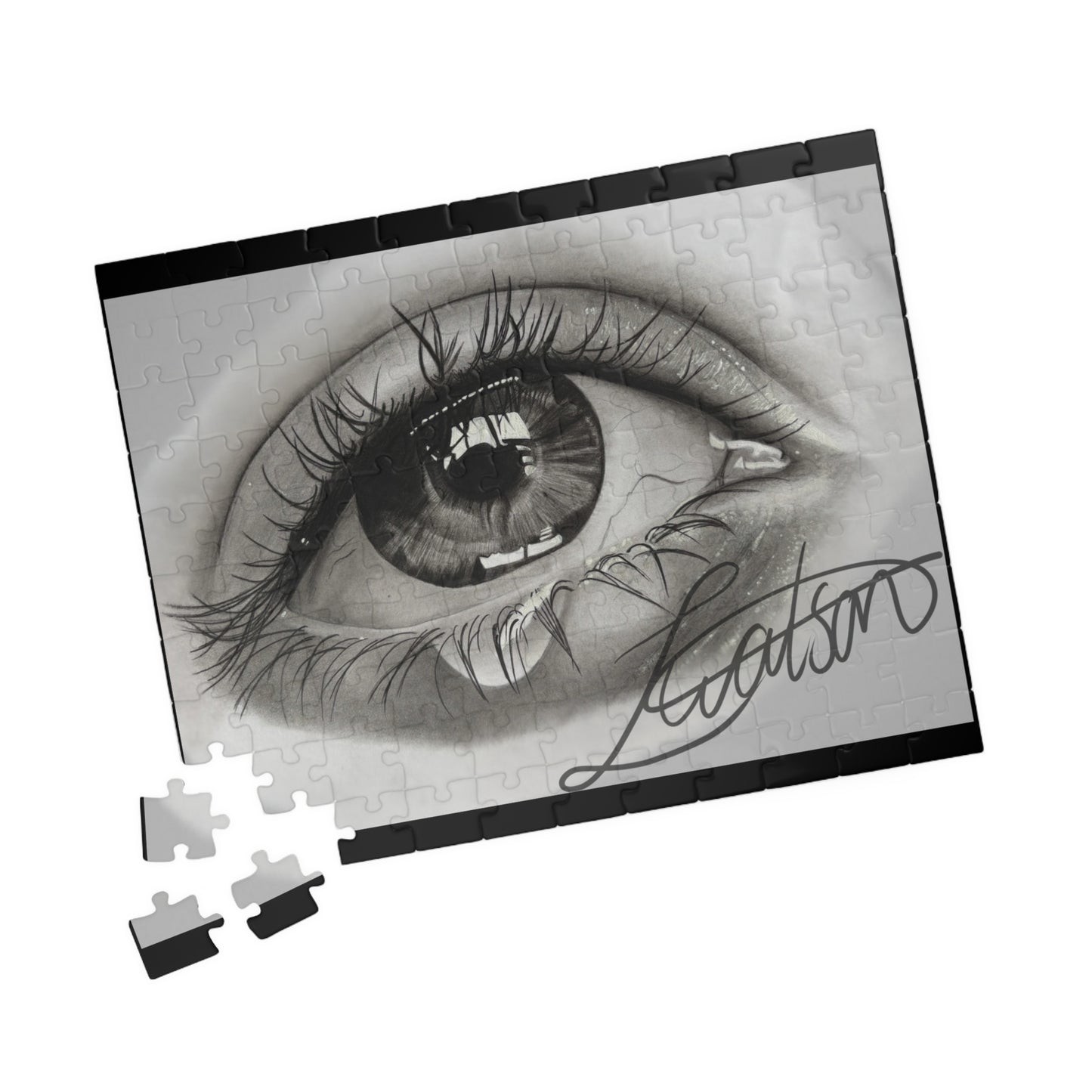 Gefühlvolles Augen-Kunst-Puzzle – Realistisches Skizzen-Puzzle (110/252/520/1014 Teile)