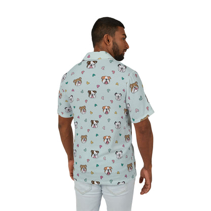 Bulldog All-Over Print Hawaiian Shirt