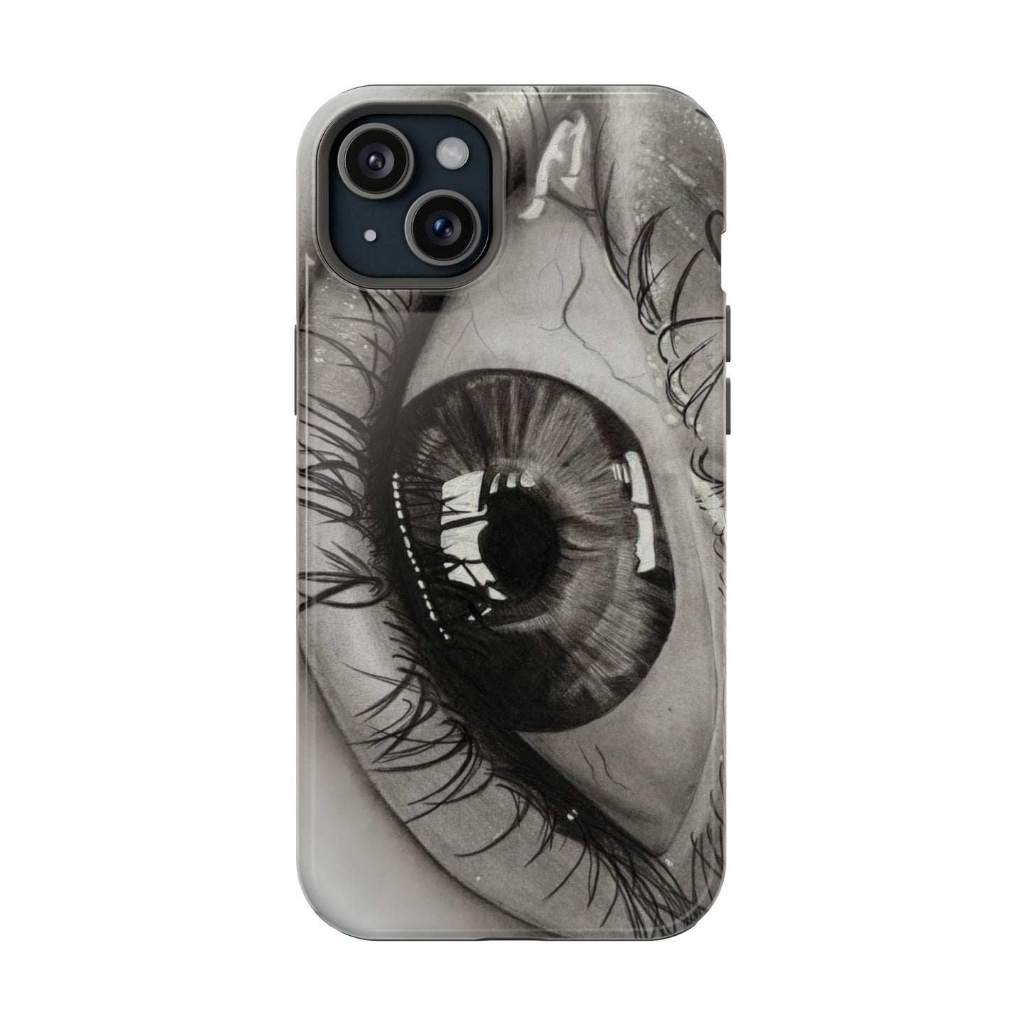 Augen-Illustration Magnetische Stoßfeste Handyhülle