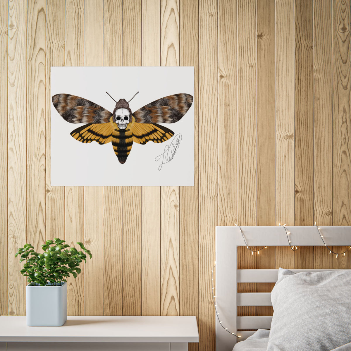 Unframed death moth Posters