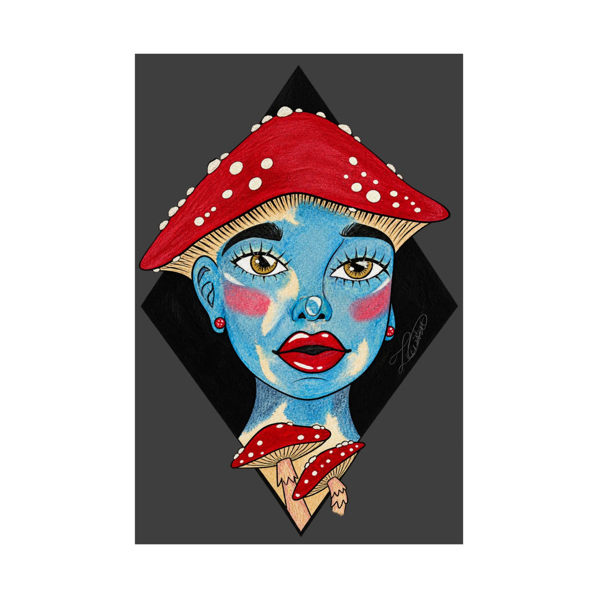 Shroom Girl Unframed Art Poster