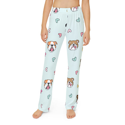 Kids Bulldog All-Over Print Lounge Pants