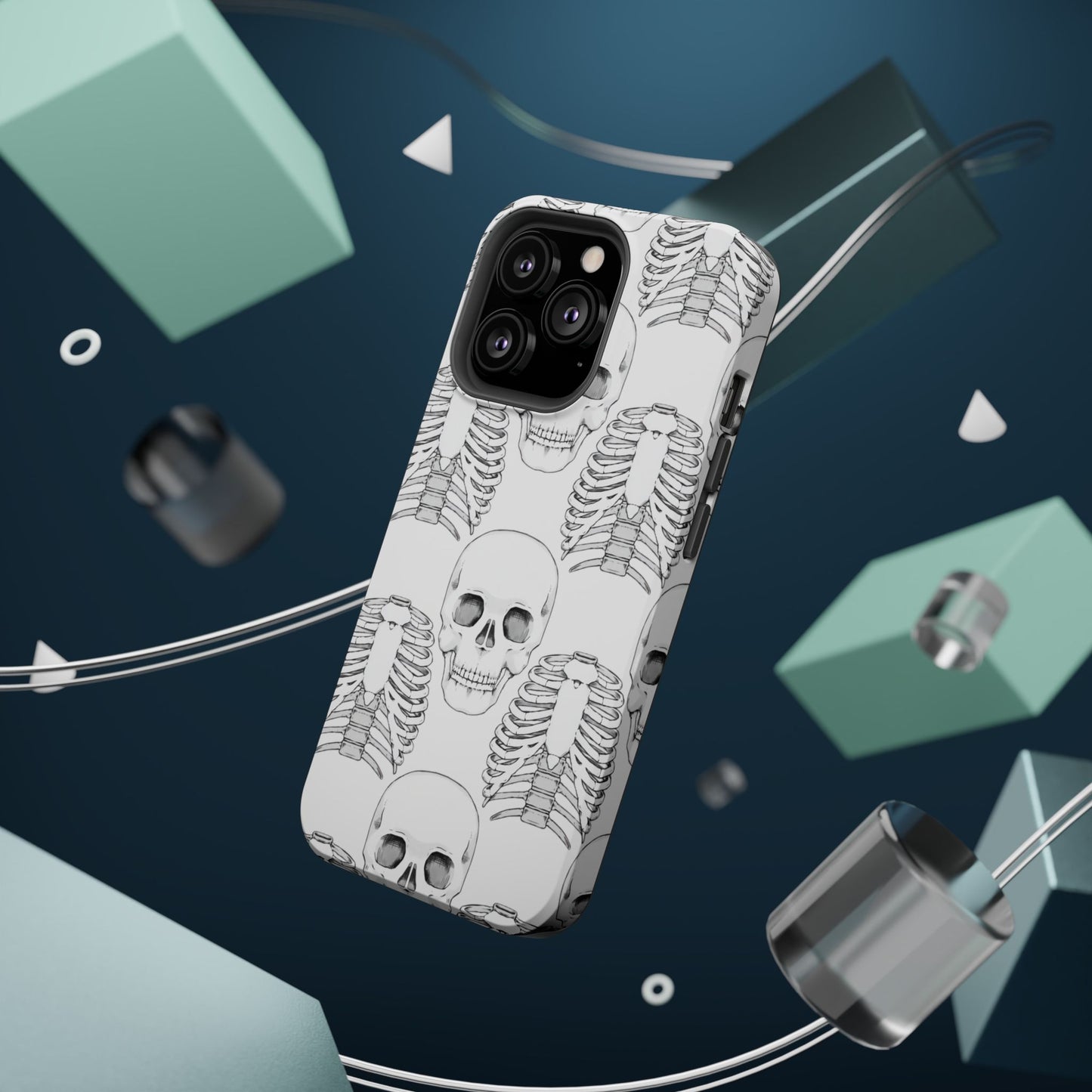 Handyhülle mit Augen-Illustration, magnetisch, stoßfest