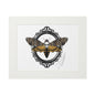 Death Moth Fine Art Print with Paper Mat Frame