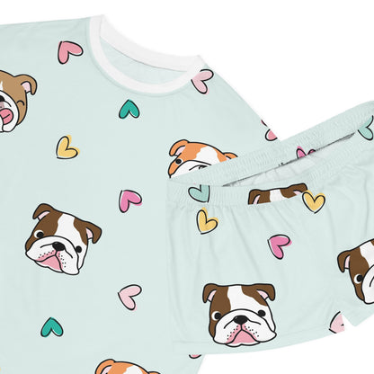 Bulldog Women's All-Over Print Pajama Set