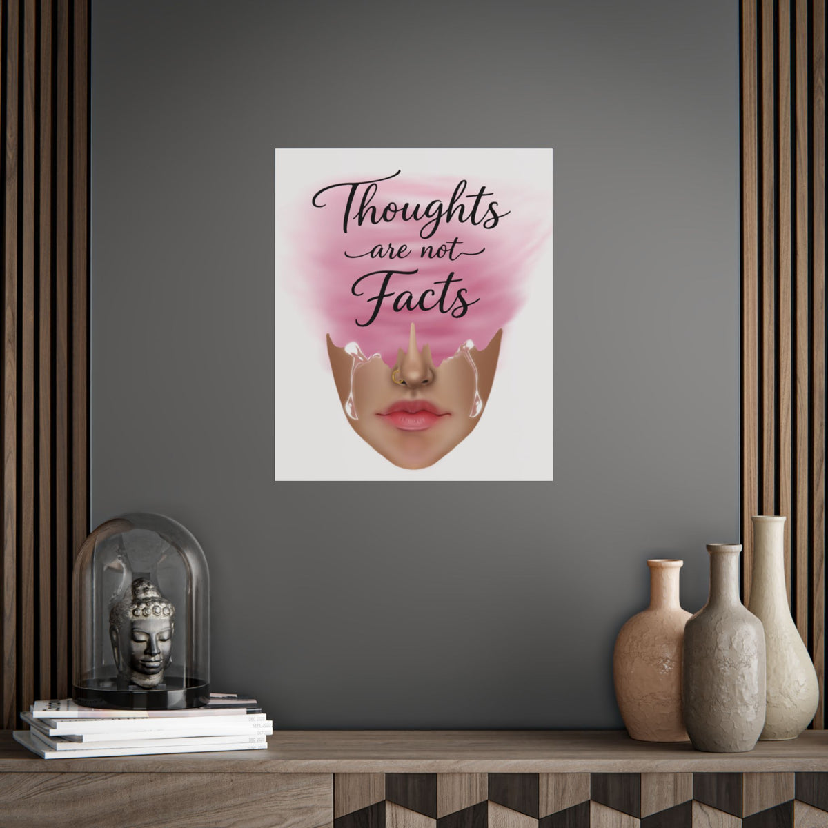 Thoughts Are Not Facts Unframed Poster