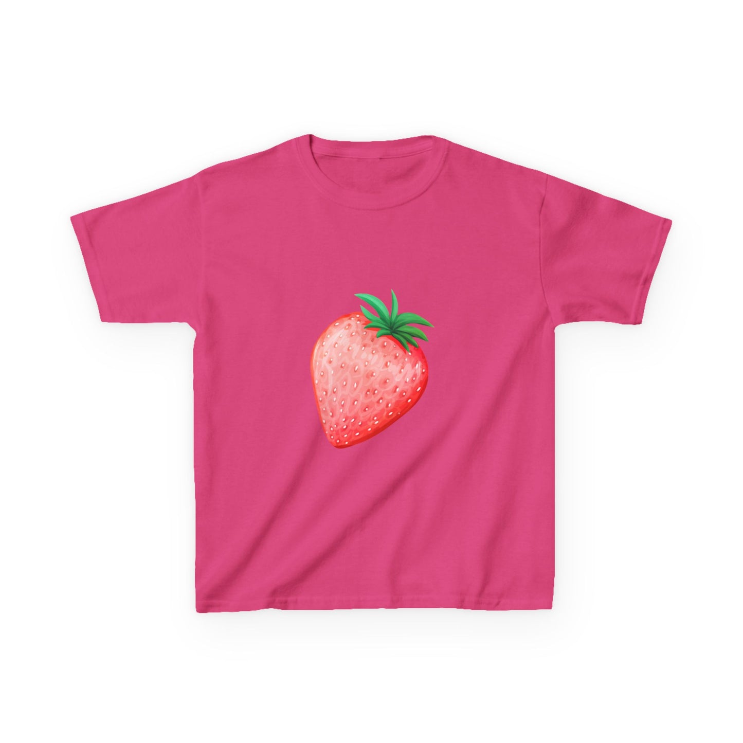 Kinder T-Shirt Erdbeere — Süßes Aquarell Erdbeer Grafik-T-Shirt für Kleinkinder & Kinder