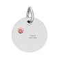 Birthstone Circle Charm (Engraving)