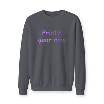 Custom Printed Crewneck Sweatshirt