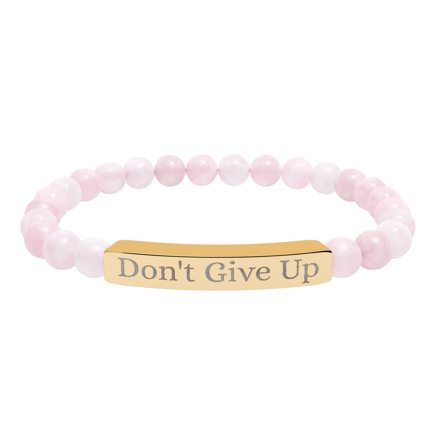 Armband aus Natursteinen mit Gravur
