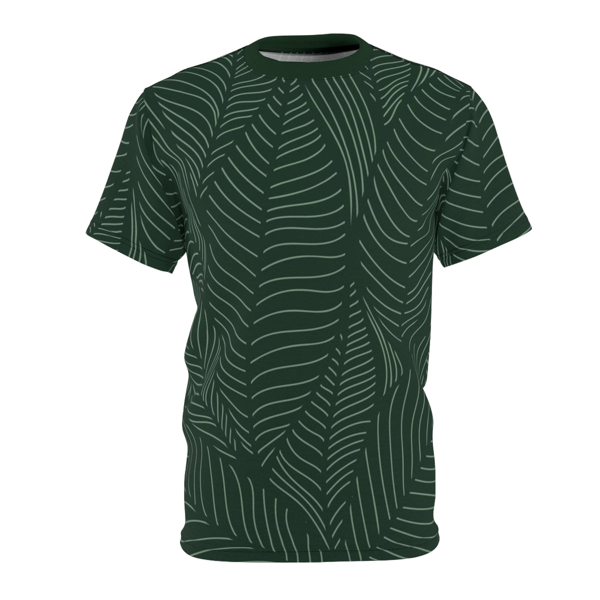 Green Leaf Unisex All-Over Print Tee