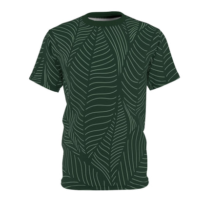 Green Leaf Unisex All-Over Print Tee