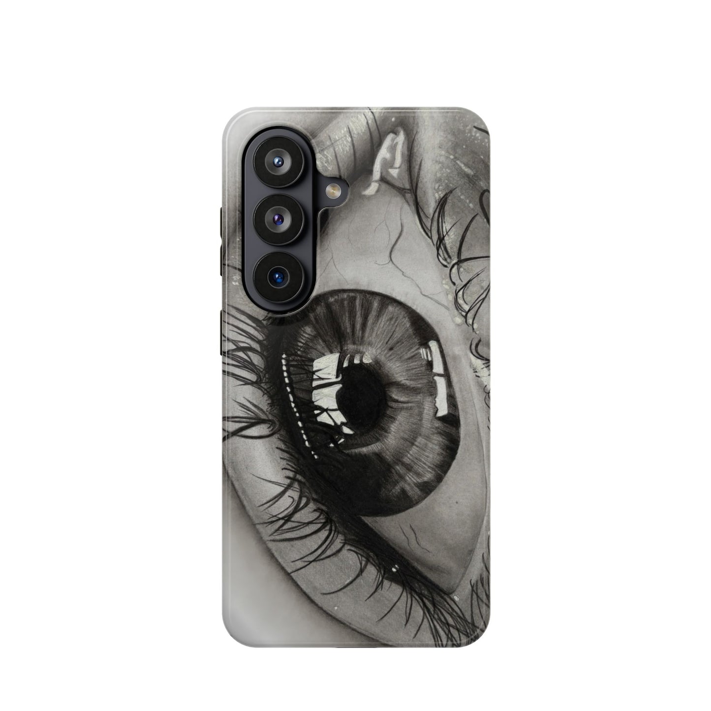 Augen-Illustration Magnetische Stoßfeste Handyhülle