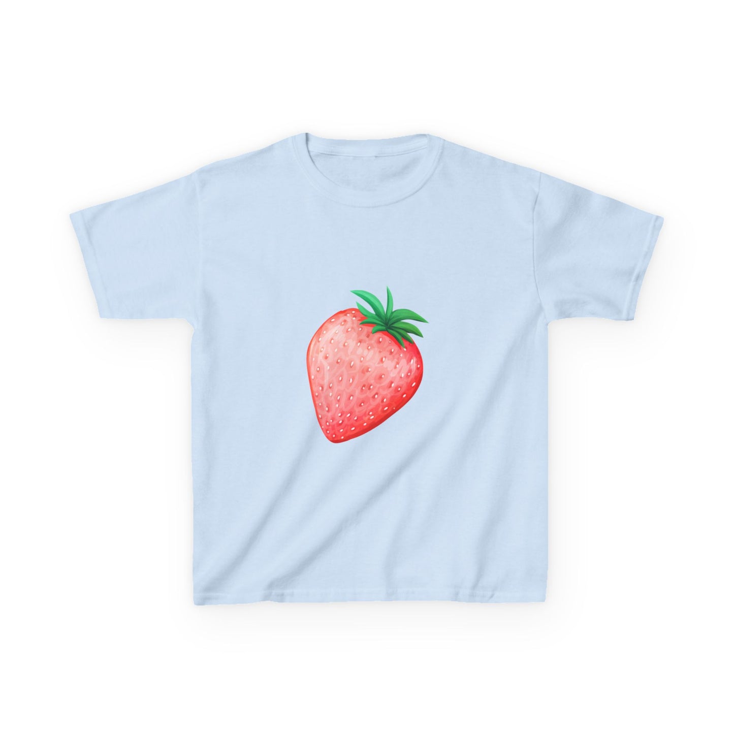 Kinder T-Shirt Erdbeere — Süßes Aquarell Erdbeer Grafik-T-Shirt für Kleinkinder & Kinder