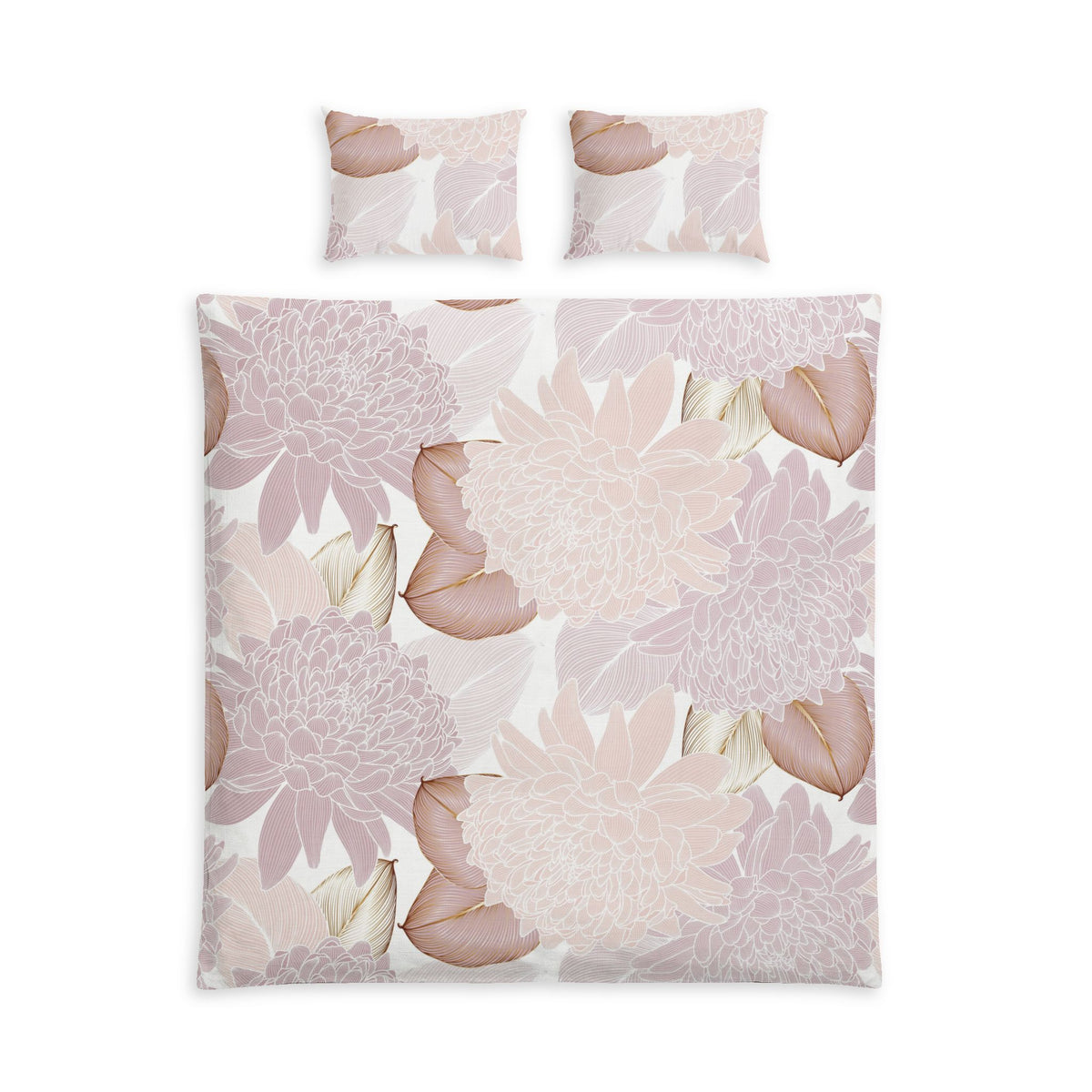 Soft Colour Cotton Duvet Cover & Sham Set