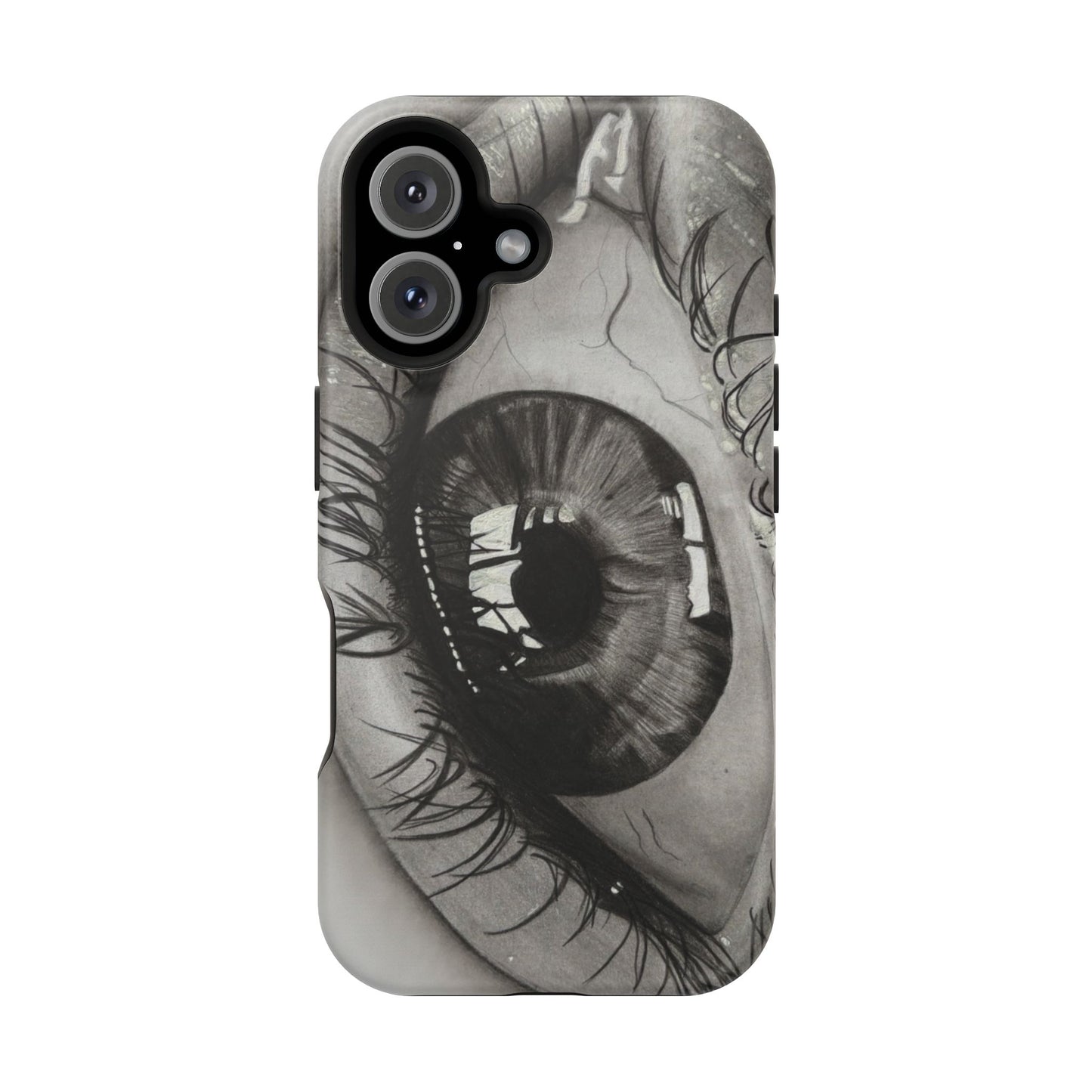 Augen-Illustration Magnetische Stoßfeste Handyhülle