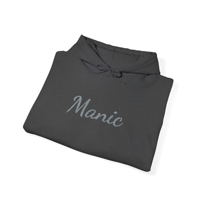 Manic Script Rhinestone Sparkle Hoodie