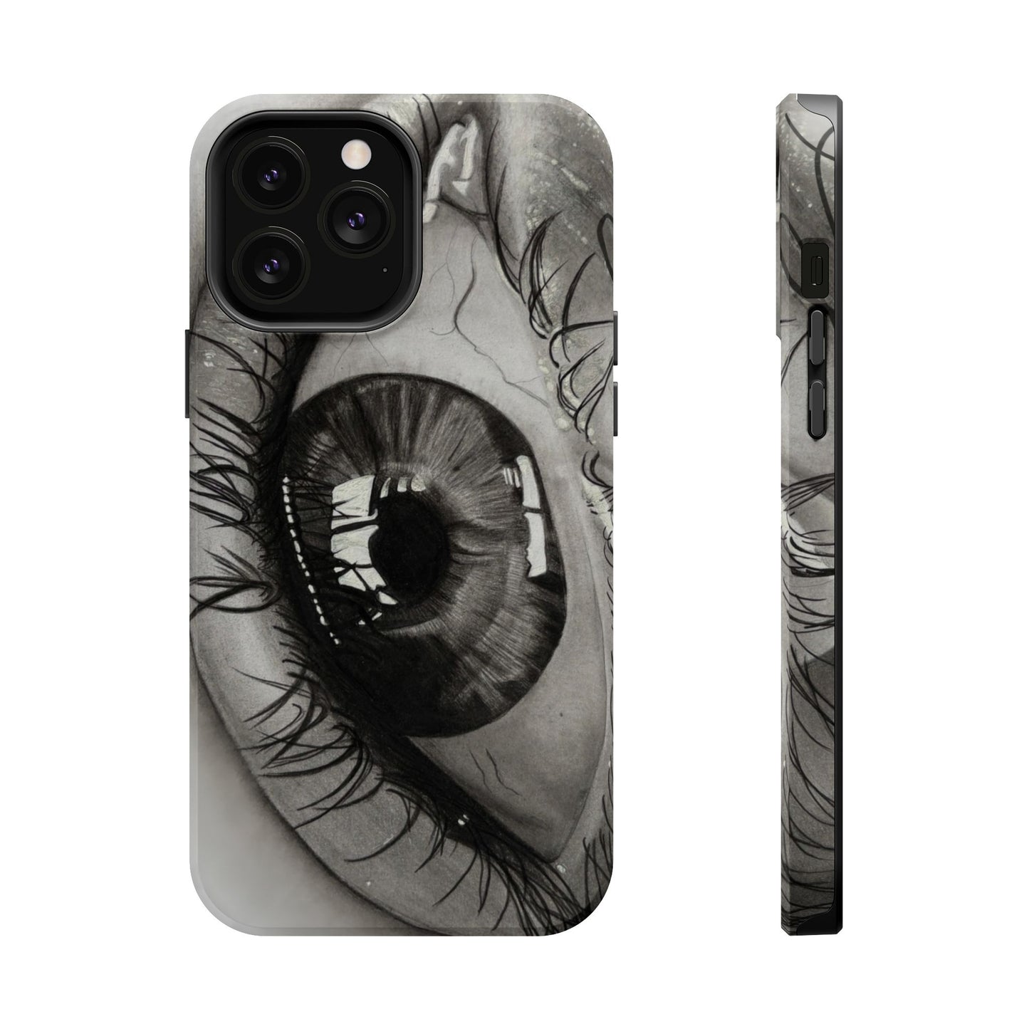 Augen-Illustration Magnetische Stoßfeste Handyhülle