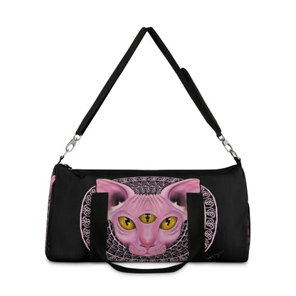 Three-Eyed Cat Duffel Bag