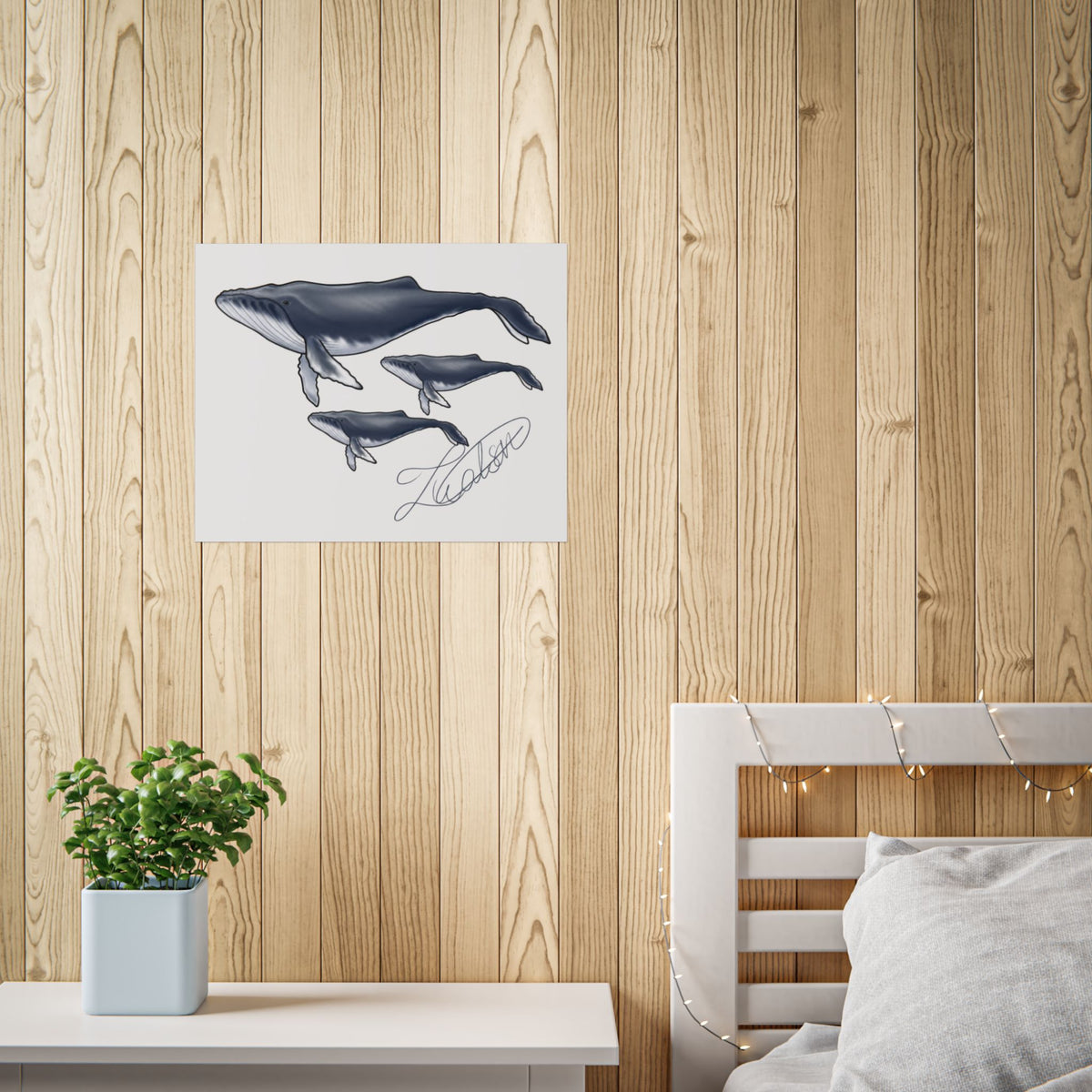 Whale Family Unframed Poster