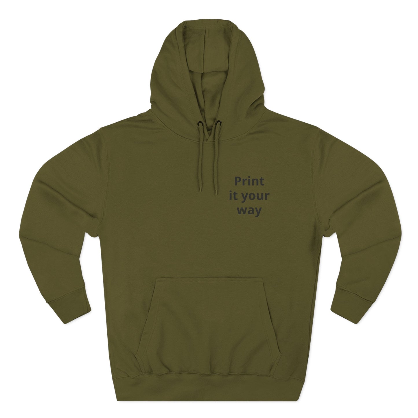 Hoodie — Dezenter dreiteiliger Fleece-Pullover