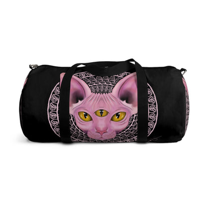 Three-Eyed Cat Duffel Bag