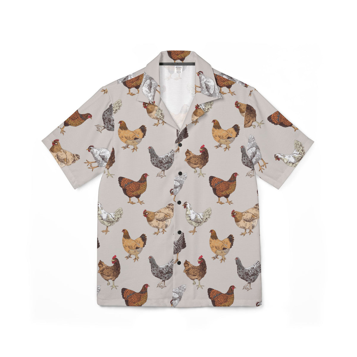 Chicken All-Over Print Hawaiian Shirt