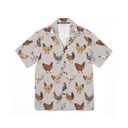 Chicken All-Over Print Hawaiian Shirt