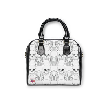 White Skull Shoulder Handbag