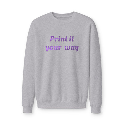 Custom Printed Crewneck Sweatshirt