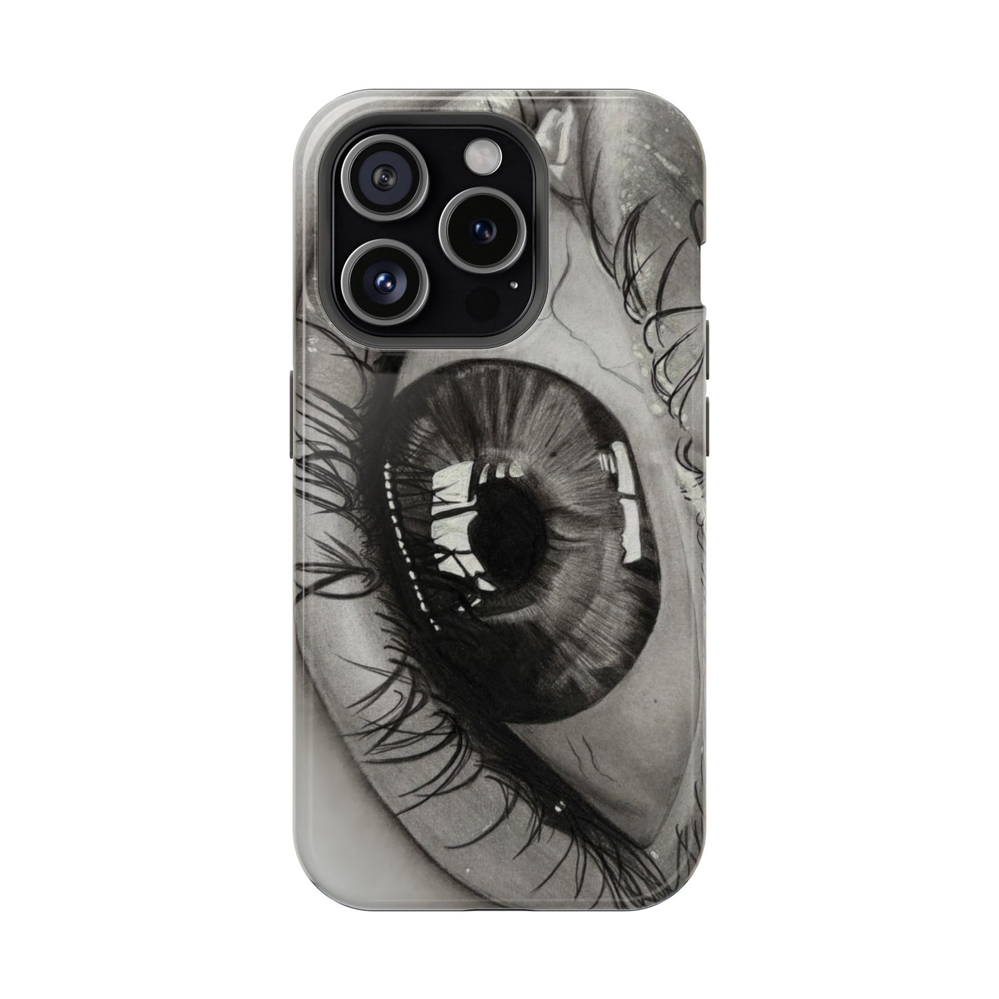 Augen-Illustration Magnetische Stoßfeste Handyhülle
