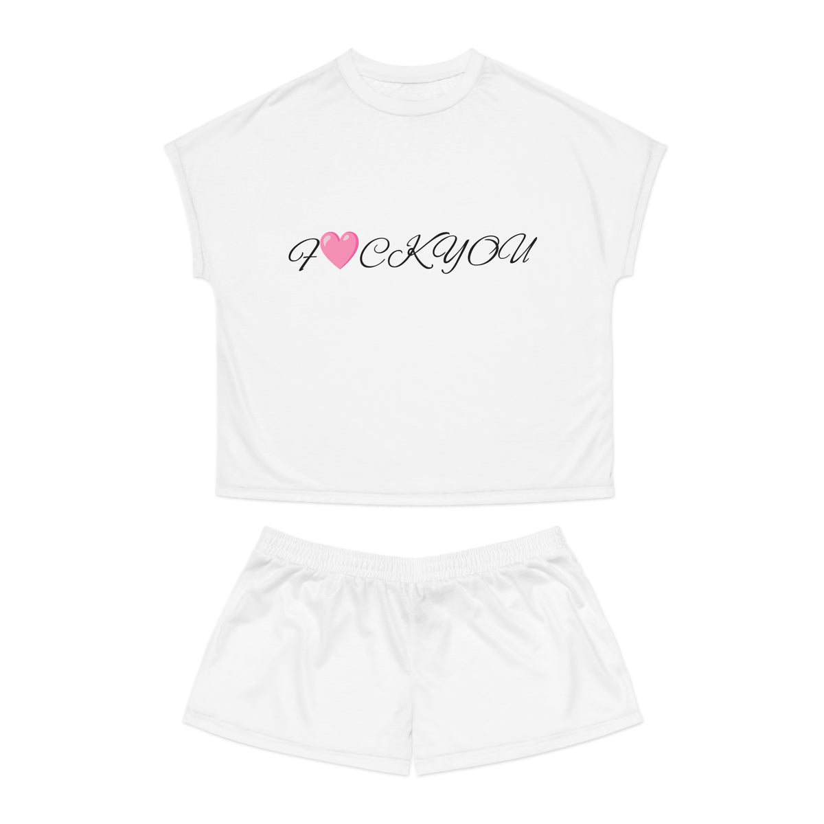 F U Women's All-Over Print Pajama Set